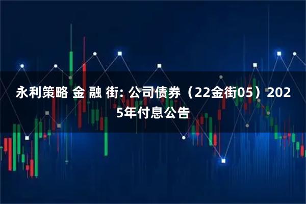 永利策略 金 融 街: 公司债券(22金街05)2025年付息公告
